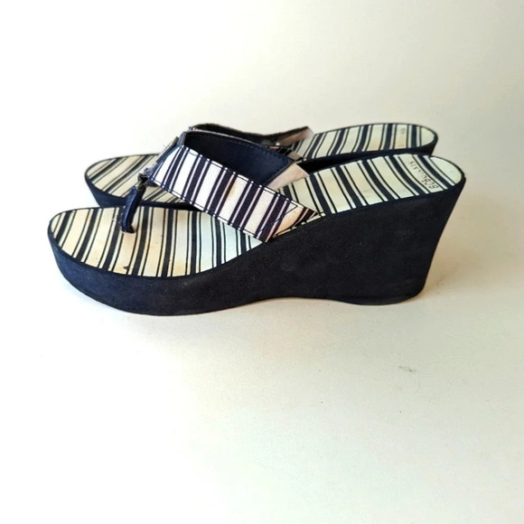 BCBG Paris Sager Wedge Flip Flops - 9 - Picture 1 of 6